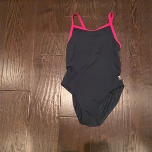 One piece swimsuit with open back